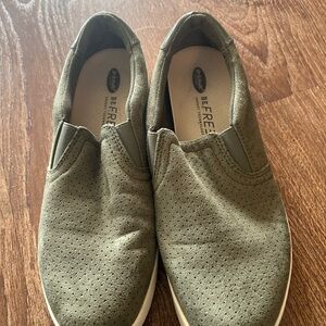 Dr. Scholl's Olive Green Women's Slip-On Loafers